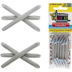 U-lace Kiddos Metallic Silver